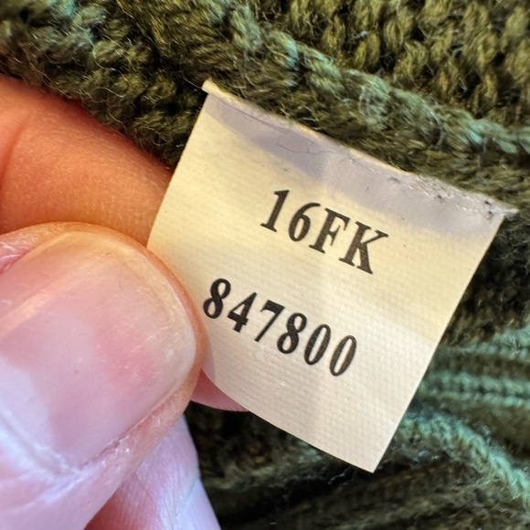 Orvis Signature Collection Army Green Wool Blend Crew Neck / large - Picture 9 of 10